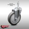 Service Caster 5 Inch SS Thermoplastic Rubber Wheel Swivel 3/8 Inch Threaded Stem Caster SCC SCC-SSTS20S514-TPRB-381615 - alternate 5